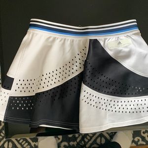 Adidas by Stella McCartney Black and White Perforated Tennis Skort